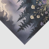 Raven op een schedel Decoupage Tissuepapier (Detail)