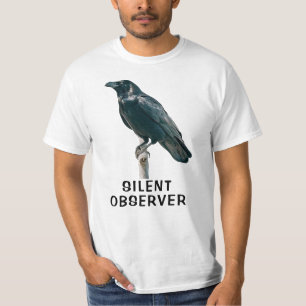 Raven op een tak t-shirt