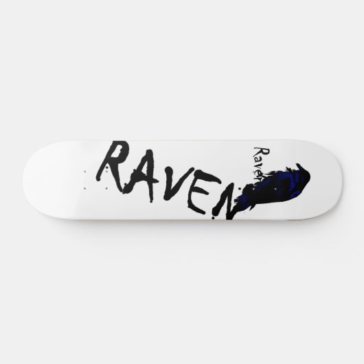 Raven op het schaarste van Raven Skateboard (Horizontaal)