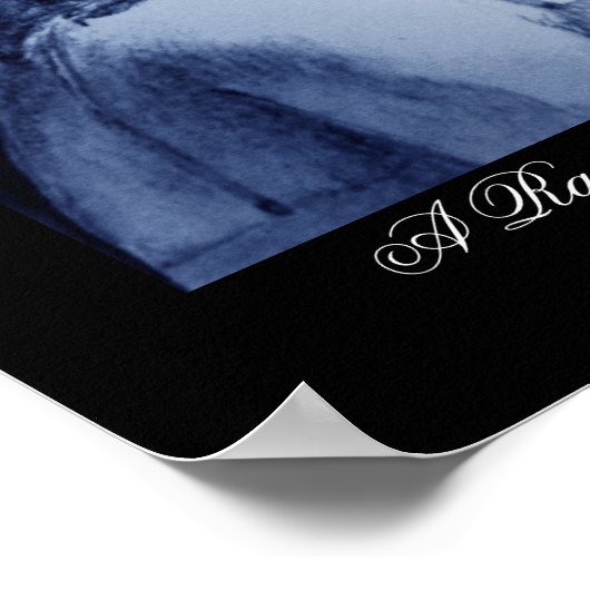 Raven op mijn schouderafdruk poster (Hoek)