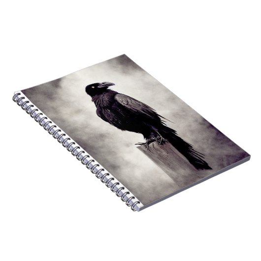 Raven op post notitieboek (Rechterzijde)