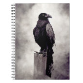 Raven op post notitieboek (Voorkant)