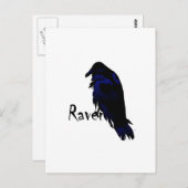 Raven op Raven Briefkaart (Voorkant / Achterkant)