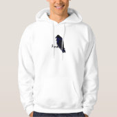 Raven op Raven Hooded Sweatshirt (Voorkant)
