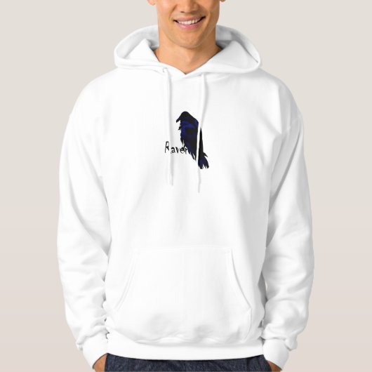 Raven op Raven Hooded Sweatshirt (Voorkant)
