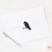 Raven op Raven Ronde Sticker (Envelop)