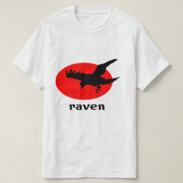 Raven op rode zon t-shirt