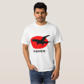 Raven op rode zon t-shirt (Voorkant volledig)