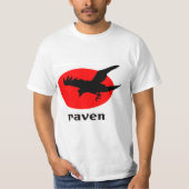 Raven op rode zon t-shirt (Voorkant)