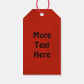 Raven op rood cadeaulabel (Achterkant)