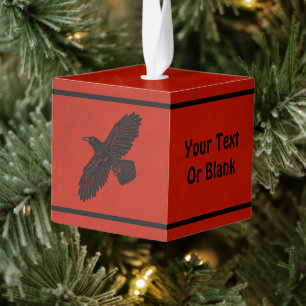 Raven op rood decoratie