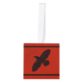 Raven op rood decoratie (Voorkant)