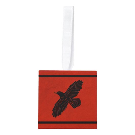 Raven op rood decoratie (Voorkant)