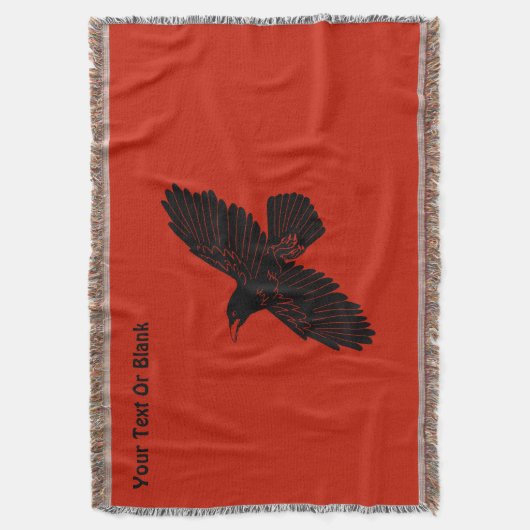 Raven op rood deken (Voorkant Verticaal)