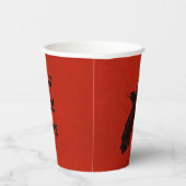 Raven op rood papieren bekers (Rechts)