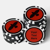 Raven op rood poker chips (Opstapeling)