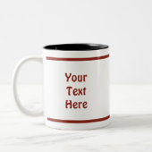 Raven op rood tweekleurige koffiemok (Links)