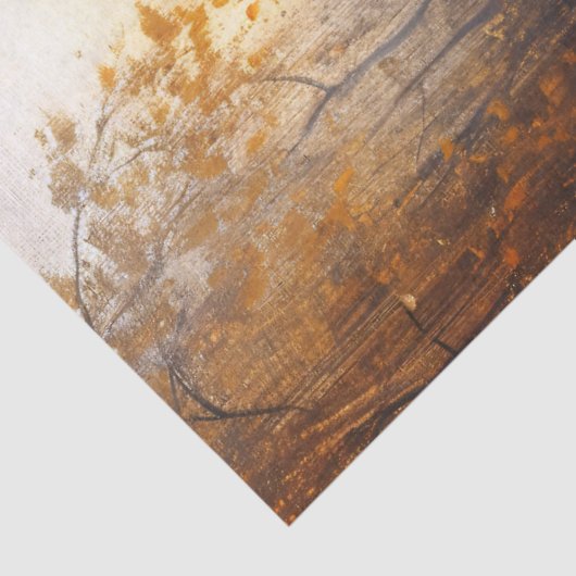 Raven op smeedijzeren hek Gotische Decoupage Tissuepapier (Detail)