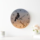 Raven op Sunlit Tree Branches, Grand Canyon Grote Klok (Huis)