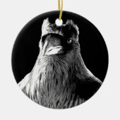 Raven Ornament Personalized Raven Decoration Gift (Voorkant)
