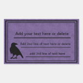 Raven Paarse Sjabloon Stickers (Voorkant)
