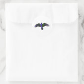 Raven Paint Ronde Sticker (Tas)