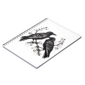 Raven Pair Black Quilling design Notitieboek (Linkerzijde)