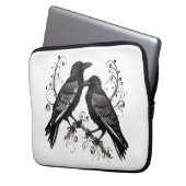 Raven Pair on a Vine Electronics Laptop Bag Laptop Sleeve (Voorkant Links)