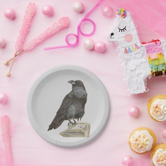 Raven Papieren Bordje (Feest)