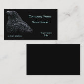 Raven Pastels op Black Visitekaartje (Voorkant / Achterkant)