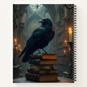 Raven Perched on Booiks Notitieboek (Achterkant)