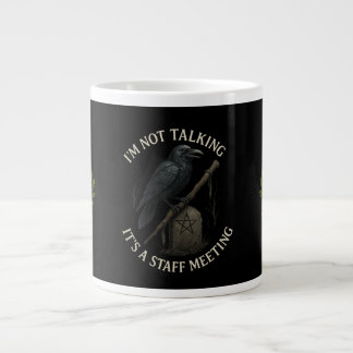 Raven Personeelsvergadering Niet Praten Giant Coff Grote Koffiekop