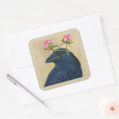 Raven/pioen Sticker (Envelop)