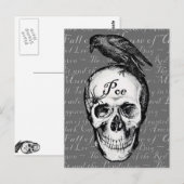 Raven Poe Briefkaart (Voorkant / Achterkant)