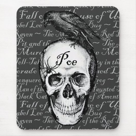 Raven Poe Mousepad Muismat (Voorkant)