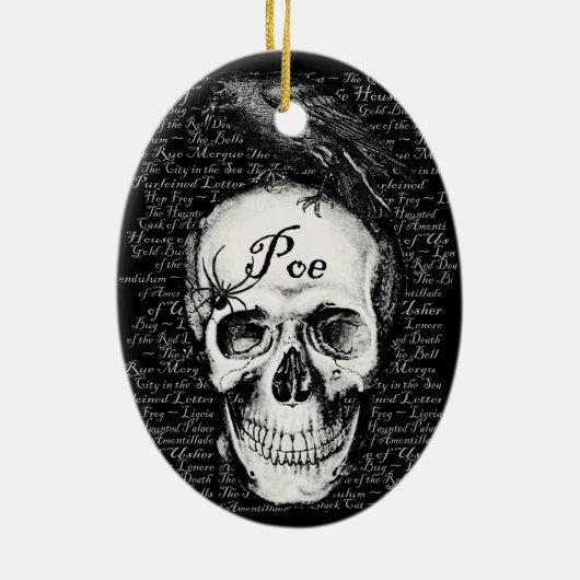 Raven Poe Ornament (Achterkant)