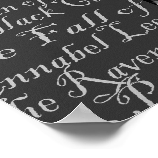 Raven Poe Print (Hoek)