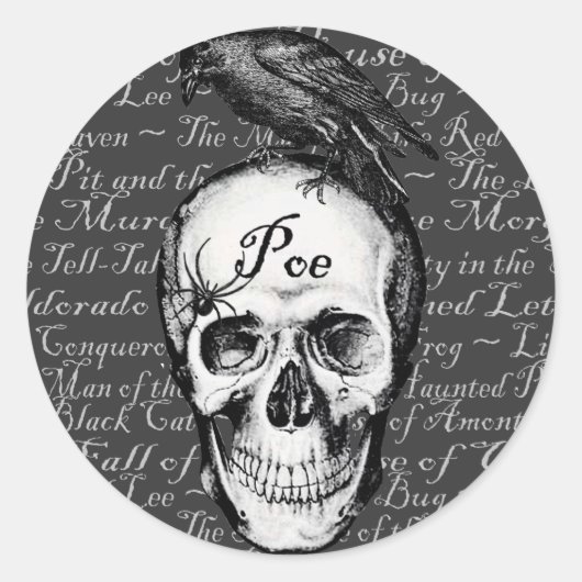 Raven Poe Sticker (Voorkant)