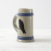Raven Purched op Raven Stein Bierpul (Voorkant links)