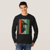 Raven Retro Aesthetische  Crow T-shirt (Voorkant volledig)