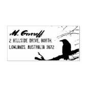 Raven Return Address Stamp Rubberstempel (Afrduk)