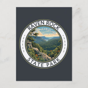 Raven Rock State Park North Carolina Reisbadge Briefkaart