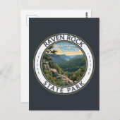 Raven Rock State Park North Carolina Reisbadge Briefkaart (Voorkant / Achterkant)