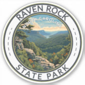 Raven Rock State Park North Carolina Reisbadge Sticker (Voorkant)