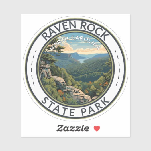 Raven Rock State Park North Carolina Reisbadge Sticker (Vel)