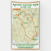 Raven Rocks Run Map Banner (Verticaal)