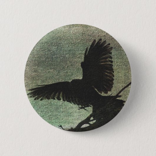 Raven Ronde Button 5,7 Cm (Voorkant)
