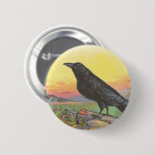 Raven Ronde Button 5,7 Cm (Voorkant /achterkant)