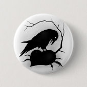 Raven Ronde Button 5,7 Cm (Voorkant)