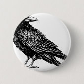 Raven Ronde Button 5,7 Cm (Voorkant)